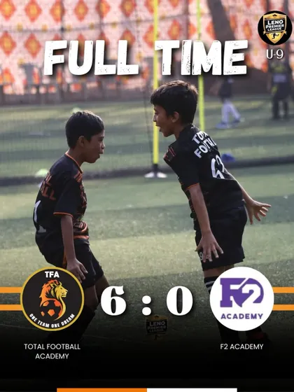 A 6-0 victory for our U9 team against F2 Academy at the Leno Premier League.