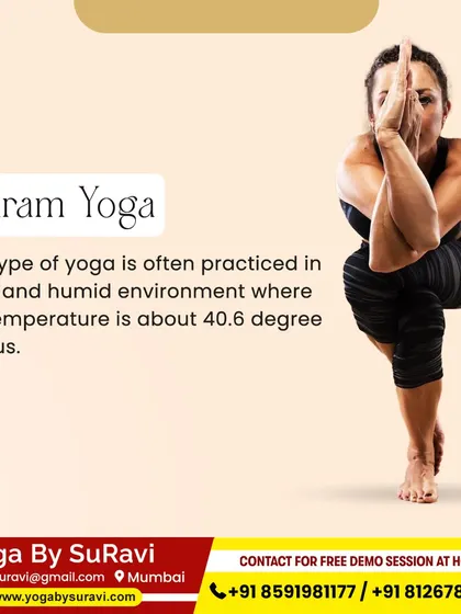 An introduction to Bikram Yoga, which is practiced in a hot, humid environment to deepen stretches and promote detoxification.