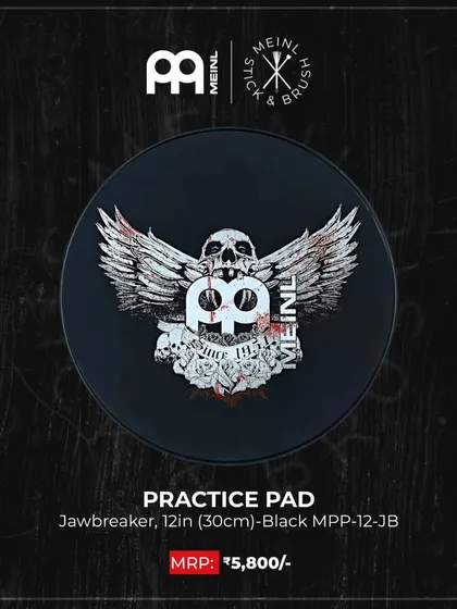 We stock a variety of Meinl practice pads, from the 12-inch standard pad to the 6-inch Sea Foam and the 12-inch Jawbreaker designs, catering to every drummer's needs and style.