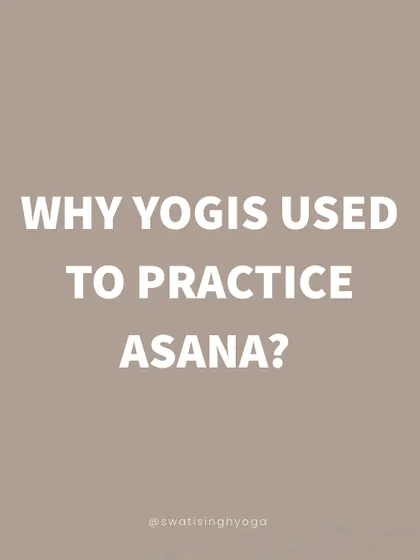 Why did ancient yogis practice asana? Not to show off the body, but to transcend it.