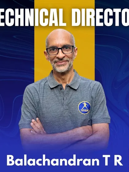We are proud to have Balachandran T R as our Technical Director. With over 30 years of experience training Olympians and mentoring coaches, he is a driving force in our mission to elevate the game.