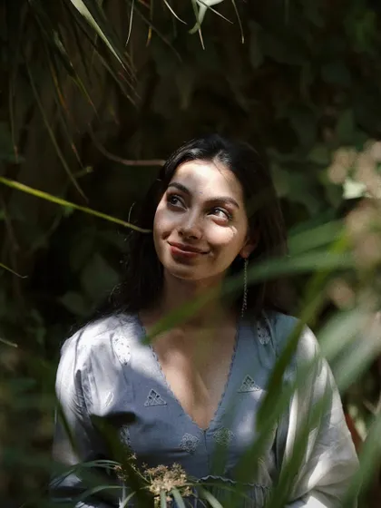 A simple portrait taken in a beautiful garden. Sometimes the simplest shots, with natural light and a quiet moment, are my favorite.