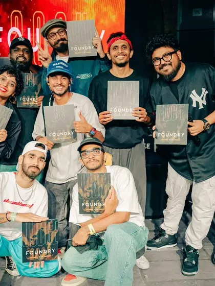 The winners and organizers of FOUNDRY, our concept and cypher battle event. Congratulations to everyone who turned up.