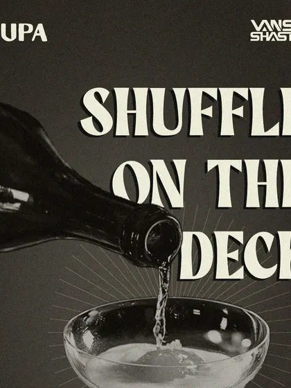 The poster for my 'Shuffle on the Deck' event. It's all about peace, love, and party. Gearing up for another smashing weekend.