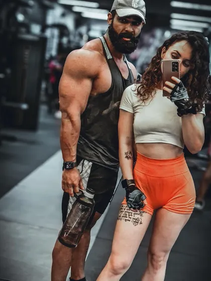 A gym selfie with my partner. Time flies, but the memories we build together last forever.