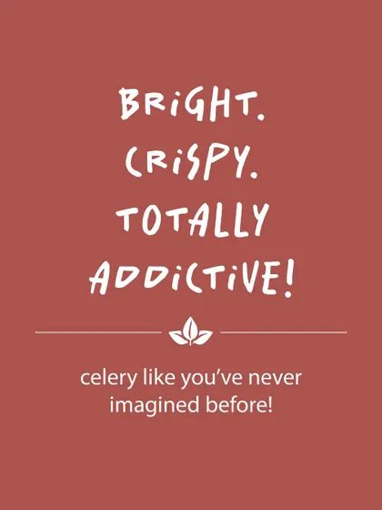 Bright, crispy, and totally addictive. My Celery Pesto will show you a side of celery you've never imagined before, turning a humble vegetable into a flavor star.