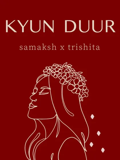 The official artwork for "Kyun Duur," my collaborative single, announcing the release date.