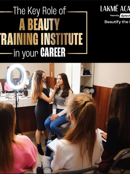 This graphic explains the key role a beauty training institute plays in launching a successful career. We provide the foundation and the opportunities you need to succeed.