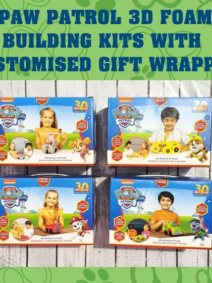 This Paw Patrol 3D foam building kit is a great activity-based gift. It comes with foam pieces and stickers to build a character.