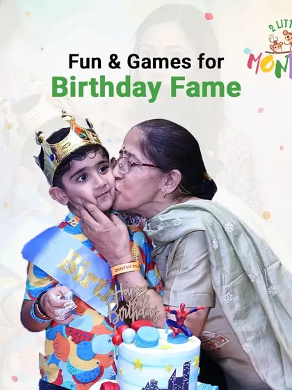 Fun and games for birthday fame! We make the birthday child feel like royalty with a special crown, sash, and a party centered around them, creating cherished moments with loved ones.