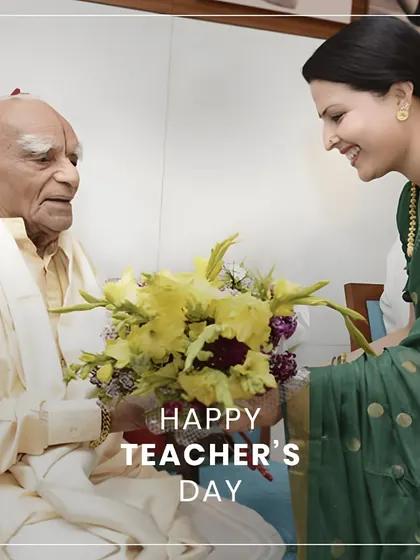 On Teacher's Day, I honor the one who gave me this life. To my Guru, B.K.S. Iyengar, my salutations and gratitude are endless.