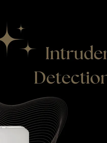 Highlighting the core function of the Visonic system, this graphic focuses on "Intruder Detection." It signifies a proactive approach to security that identifies threats the moment they occur.