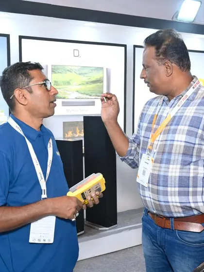 Our team members providing a technical demonstration at the Smart Home Expo. We believe in a hands-on approach, explaining the nuances of our audio equipment to integrators and enthusiasts.