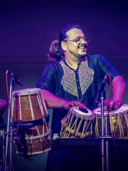 The rhythm section is all smiles. The energy at our live shows is a two-way street.