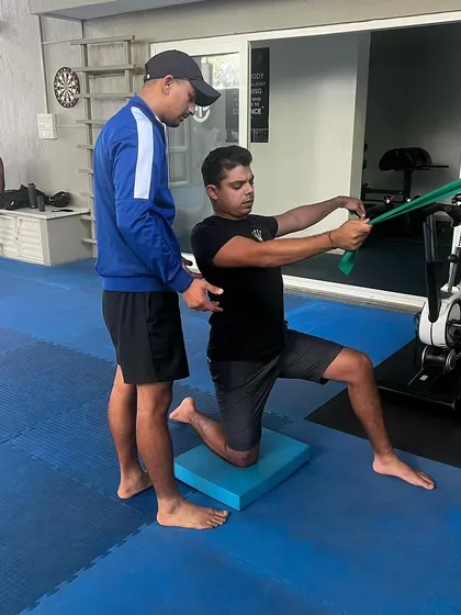 Our sports science team is dedicated to the health of our players. Here, our physios work one-on-one with athletes on injury prevention exercises, mobility work, and rehabilitation, ensuring they stay healthy and strong.