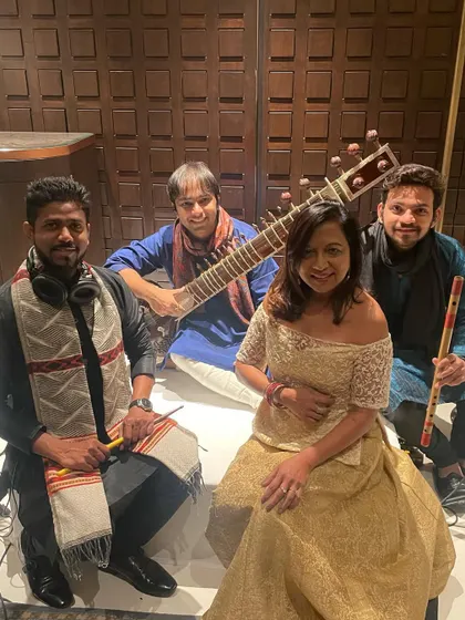 Another shot with the SoulYatra band. Collaborating with other artists helps me grow and learn as a musician.