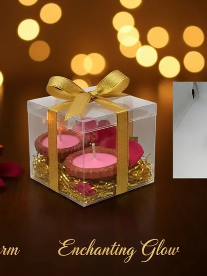 Light up your celebrations with my special wax diya candles, shown here in a festive gift box. They are a wonderful, hassle free alternative to traditional oil diyas, perfect for adding a fragrant glow to your Diwali festivities.