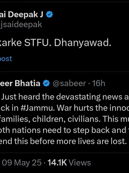 A blunt response in Hinglish: "Kripya karke STFU. Dhanyawad." Sometimes, the most effective response to disingenuous calls for peace is to shut down the conversation.