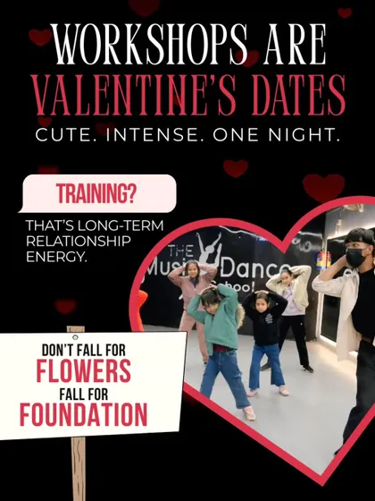 Workshops are like Valentine's dates: cute, intense, one night. Training is long-term relationship energy. Don't fall for flowers, fall for foundation.
