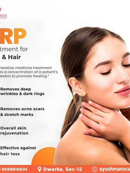 PRP (Platelet-Rich Plasma) therapy is a regenerative treatment that uses your body's own healing properties. It is highly effective for removing deep wrinkles, dark rings, acne scars, and stretch marks, leading to overall skin rejuvenation.