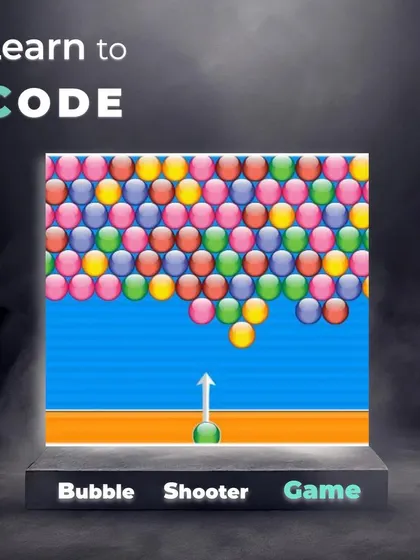 Building a bubble shooter game in Scratch is a fun way to learn complex concepts. Students learn about angles, projectile motion, and relative speed while creating a timeless arcade game.
