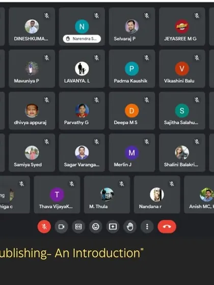 A look at the virtual 'room' during our anniversary free webinar. It was wonderful to see so many scholars and faculty from across the globe joining in.