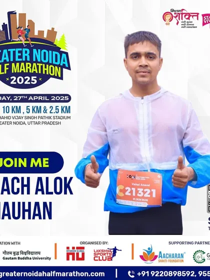 I am honored to be a coach and ambassador for events like the Greater Noida Half Marathon. My experience as a national athlete helps me prepare runners not just to finish, but to compete.