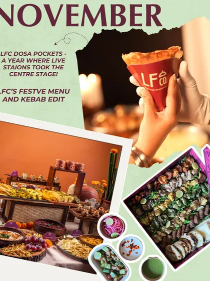 November was all about live stations and festive menus. This recap highlights my popular Dosa Pockets and the Festive Kebab Edit, which were stars of the Diwali season.