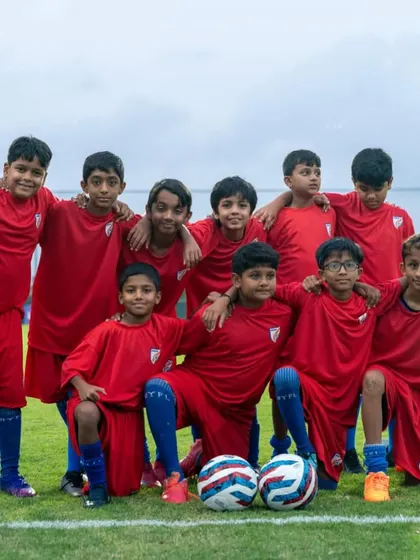 Our U11 boys who had the incredible opportunity to be ball boys for the Indian National Women’s Team.