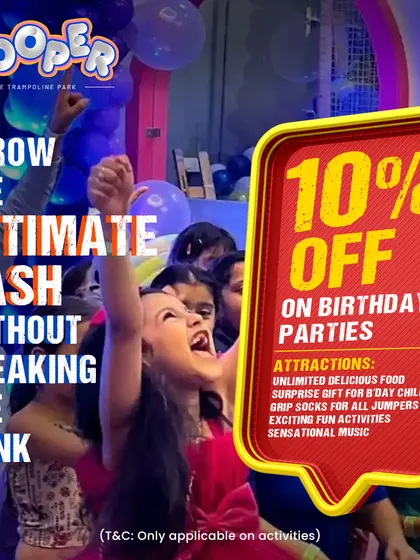Throw the ultimate bash without breaking the bank. My birthday party packages come with great discounts and include all the attractions for a day of non-stop fun.