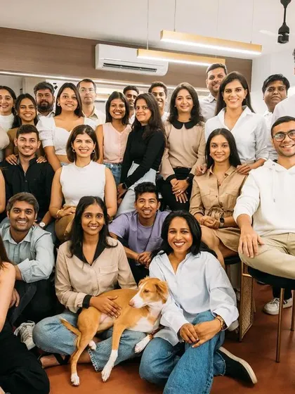The full Essajees Atelier team. Grateful every day for these rockstars.