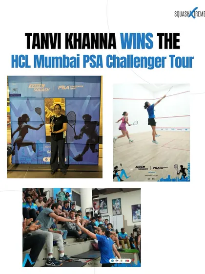 A proud moment for the entire Squash Xtreme family. Here is our player Tanvi Khanna winning her first PSA title at the HCL Mumbai PSA Challenger Tour after a comeback from injury, a true display of resilience and the power of our training system.