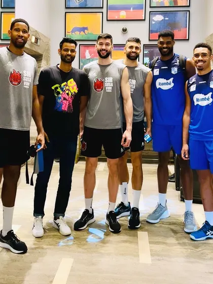 Standing with some of the world's best volleyball players, including Wilfredo Leon. Being around this level of talent at the World Club Champs is a powerful experience that I bring back to my own training sessions.