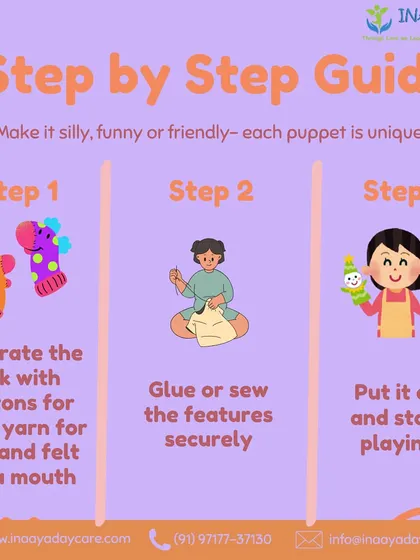 Here is a simple step by step guide to making your own sock puppet. Whether it's silly, funny, or friendly, each puppet is unique and a reflection of your child's imagination.