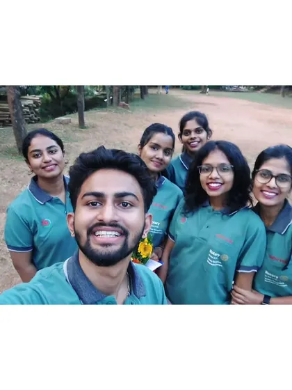 A selfie with my group at the RYLA event. It's rewarding to see everyone grow and have fun.