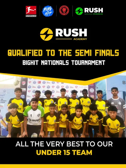 Our U15 team qualified for the semi-finals of the BigHit Nationals tournament with a perfect record of four wins and four clean sheets.