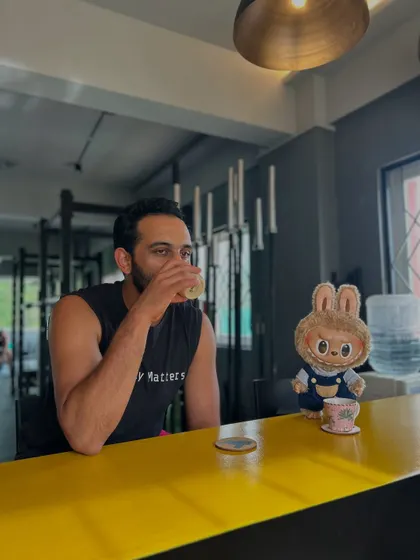 My gym buddy when I'm training alone. Having a little fun and not taking myself too seriously is a big part of my philosophy.