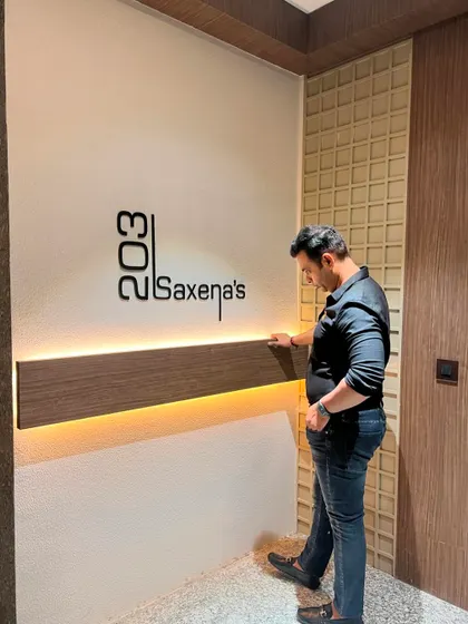Final inspection of the custom entrance, ensuring every detail is perfect.