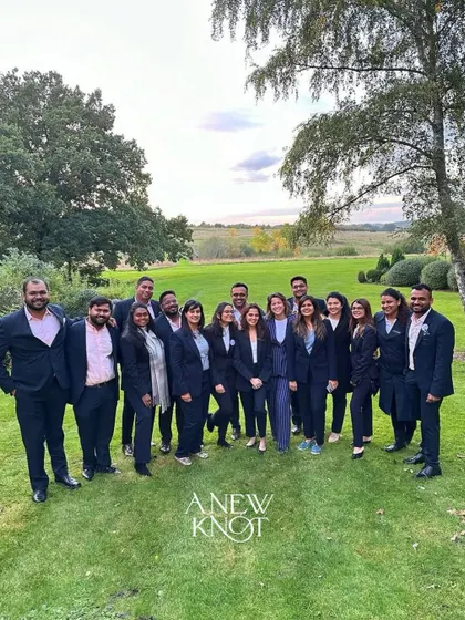Our team, sharp and ready, in the English countryside. We are a global team, ready to execute flawless events anywhere in the world.