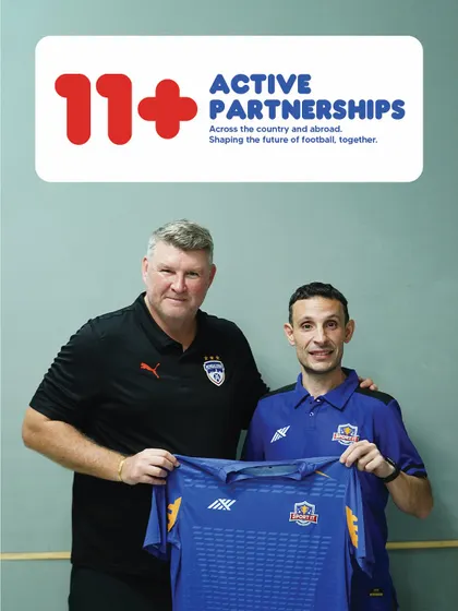 Impact Summary: With over 11 active partnerships across the country and abroad, we are shaping the future of football, together.