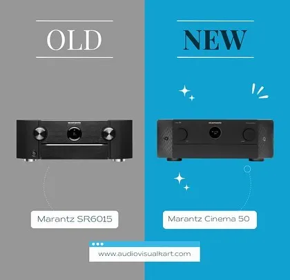 The new Marantz Cinema 50 replaces the SR6015, bringing more power and an important upgrade: four independent subwoofer pre-outs. This allows for much smoother and more evenly distributed bass in your room, which is a game-changer for serious home theaters.