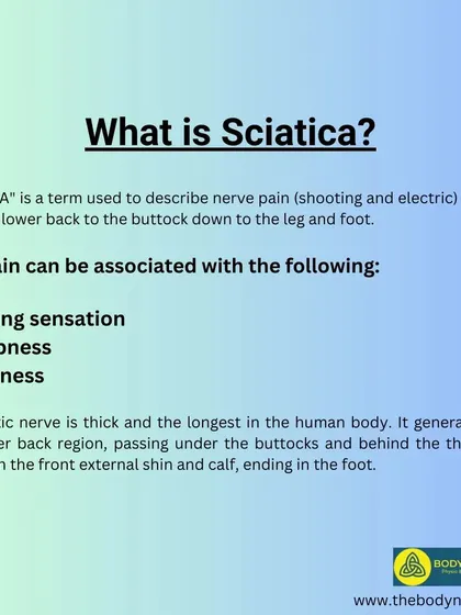 A repeat of the sciatica definition infographic.