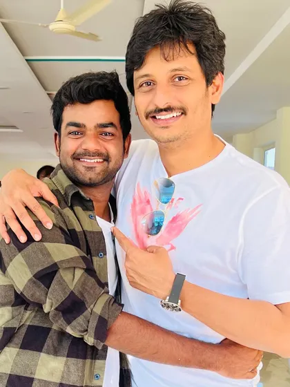 A picture with the super talented and lively actor Jiiva anna. It was wonderful working with him for the movie 'Yaatra 2'.