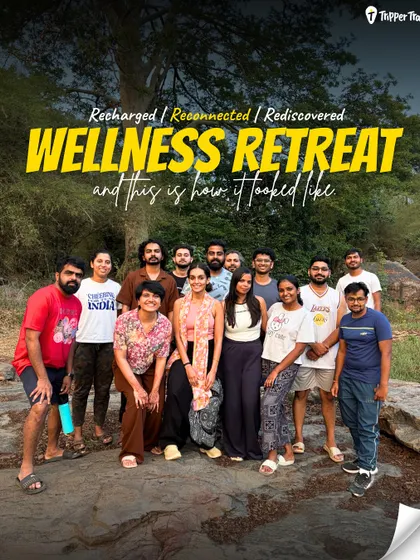 Recharged, Reconnected, Rediscovered. This is our wellness retreat crew, looking refreshed and happy after a journey of self care. We believe travel can be a powerful tool for healing.