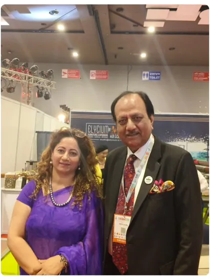 Connecting with Mr. Rajnish Goenka, chairman of the Tobu cycle group, at the MSME Expo 2024. Events like these are excellent for forging cross industry relationships and collaborations.