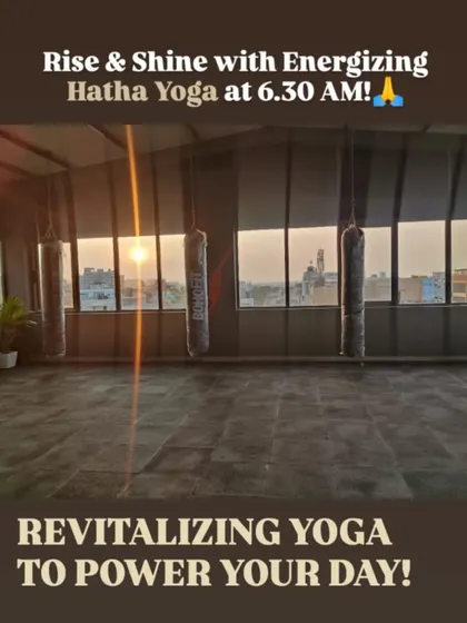 Rise and shine with our 6:30 AM Hatha Yoga class. There's nothing like starting your day with an energizing stretch as the sun comes up over the city.