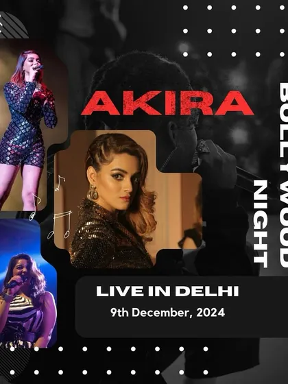 See you tonight! A poster for a Bollywood Night live in Delhi.