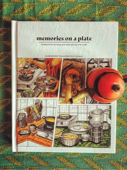 The cover of 'Memories on a Plate', a beautifully produced, hardbound book that has become a genuine keepsake for those who love food and stories.
