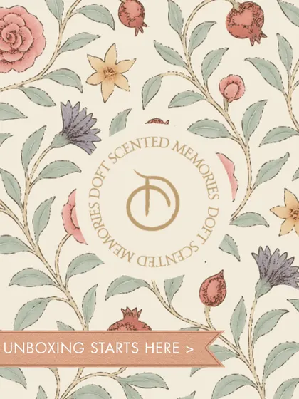From idea to scent, a journey in bloom. The unboxing starts here, with my custom-designed floral paper that wraps each gift in beauty and intention.