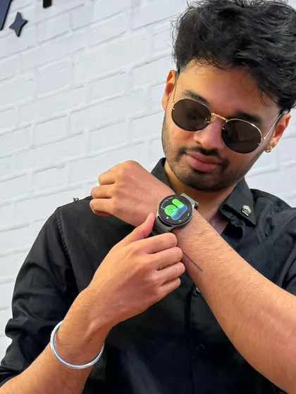 Showcasing the Galaxy Watch. This image highlights how I use technology not just for creativity, but also to manage my day and stay on track.